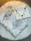 Tew Organza Fabric Flower Work With Border Saree Wholesale In India